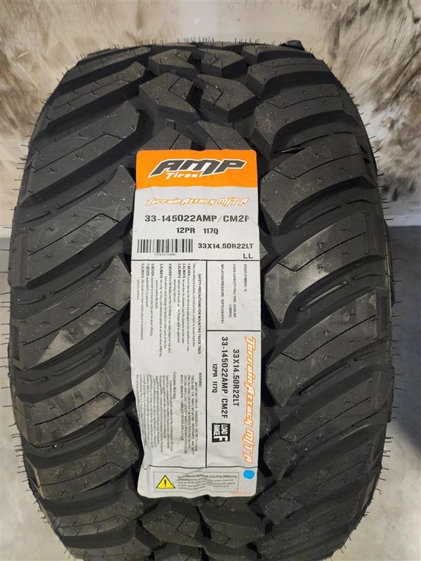 LT 33x14.5x22 Amp TERRAIN ATTACK M/T F All Season Tires