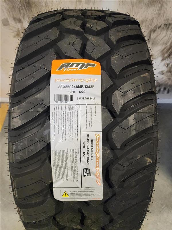 LT 38x13.5x24 Amp Terrain Attack M/T // LR-F (Set of Four)