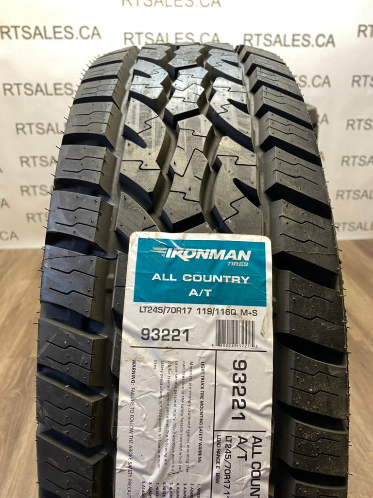 245/70/17 Ironman AT Set of four 10 ply