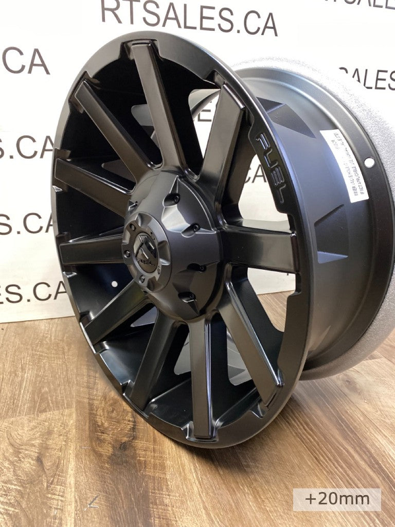 20 inch Fuel Contra Rims 8x180 Chevy 2500 3500
