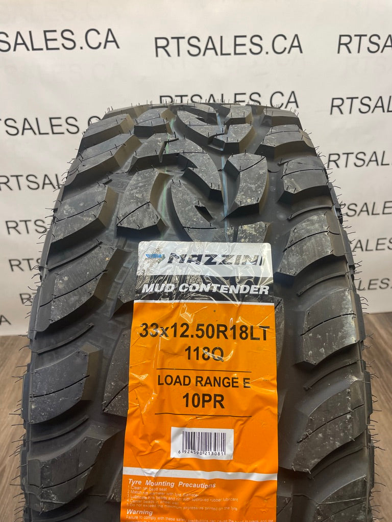 LT 33x12.5x18 Mazzini MUD M/T LR-E (Set of four)
