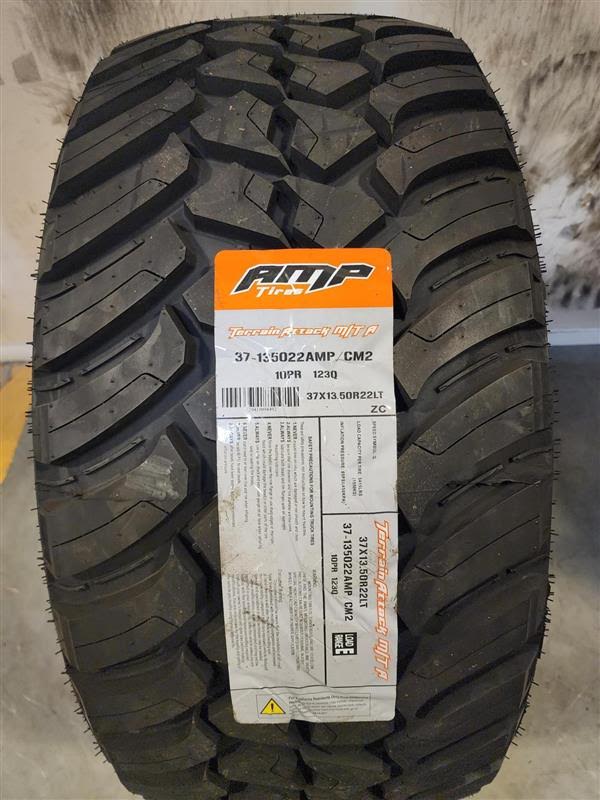 LT 37x13.5x22 Amp Terrain Attack M/T // 12 ply (Set of Four)