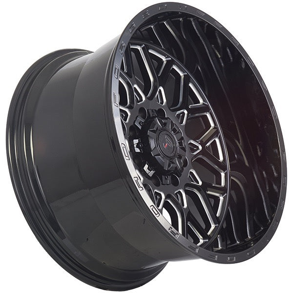 22x12 XR109 Rotary Forged Gloss Black Milled