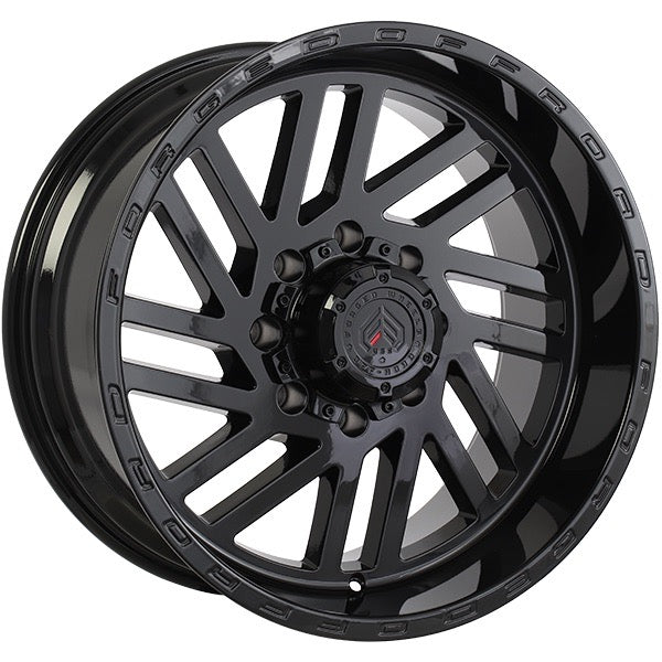 20x10 XR107 Rims 8x165.1 Gloss Black
