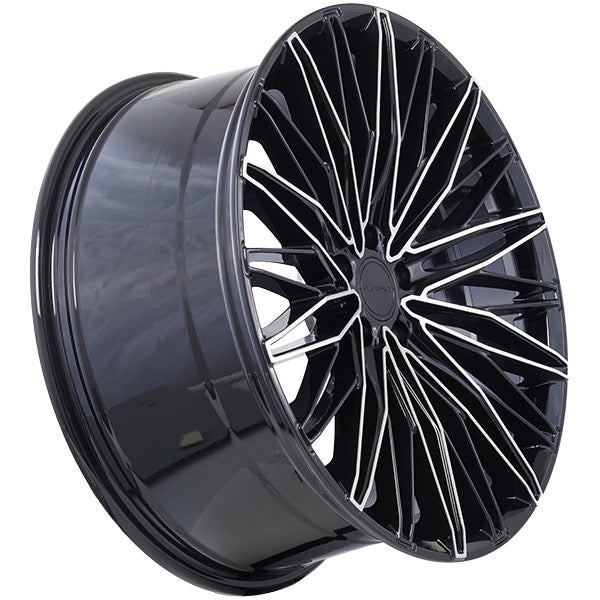 20x9 Ruffino Gloss Black Machined Face Rims 5x112
