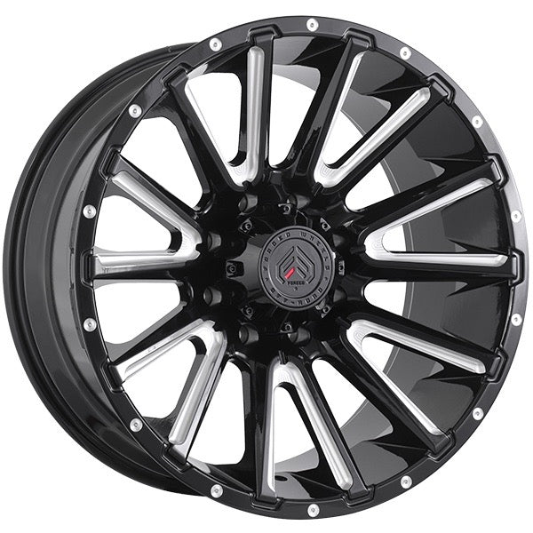 20x10 XR110 Rims 8x165.1 Gloss Black- Milled