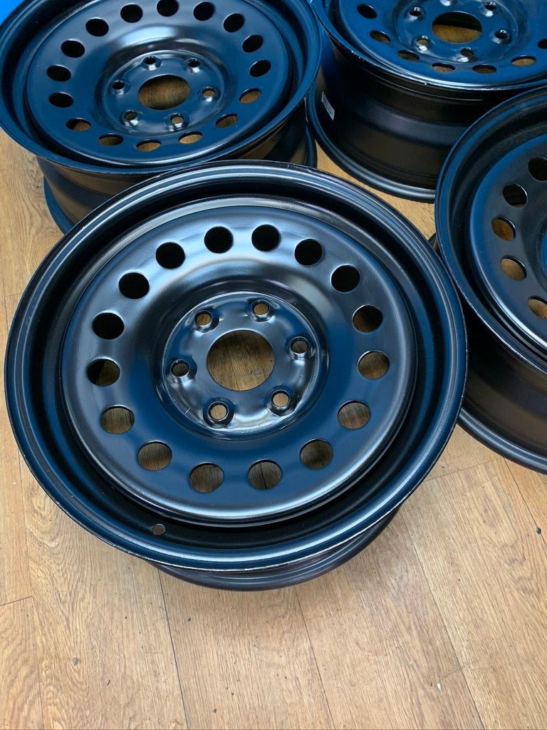 17x7.5 Black Steel Rims 6x135 Ford F-150 Expedition