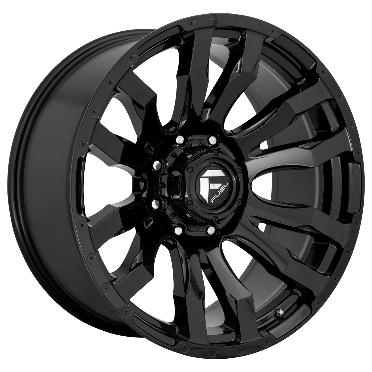 20x9 Fuel Blitz Gloss Black Rims 6x135 +1mm — Gloss Black