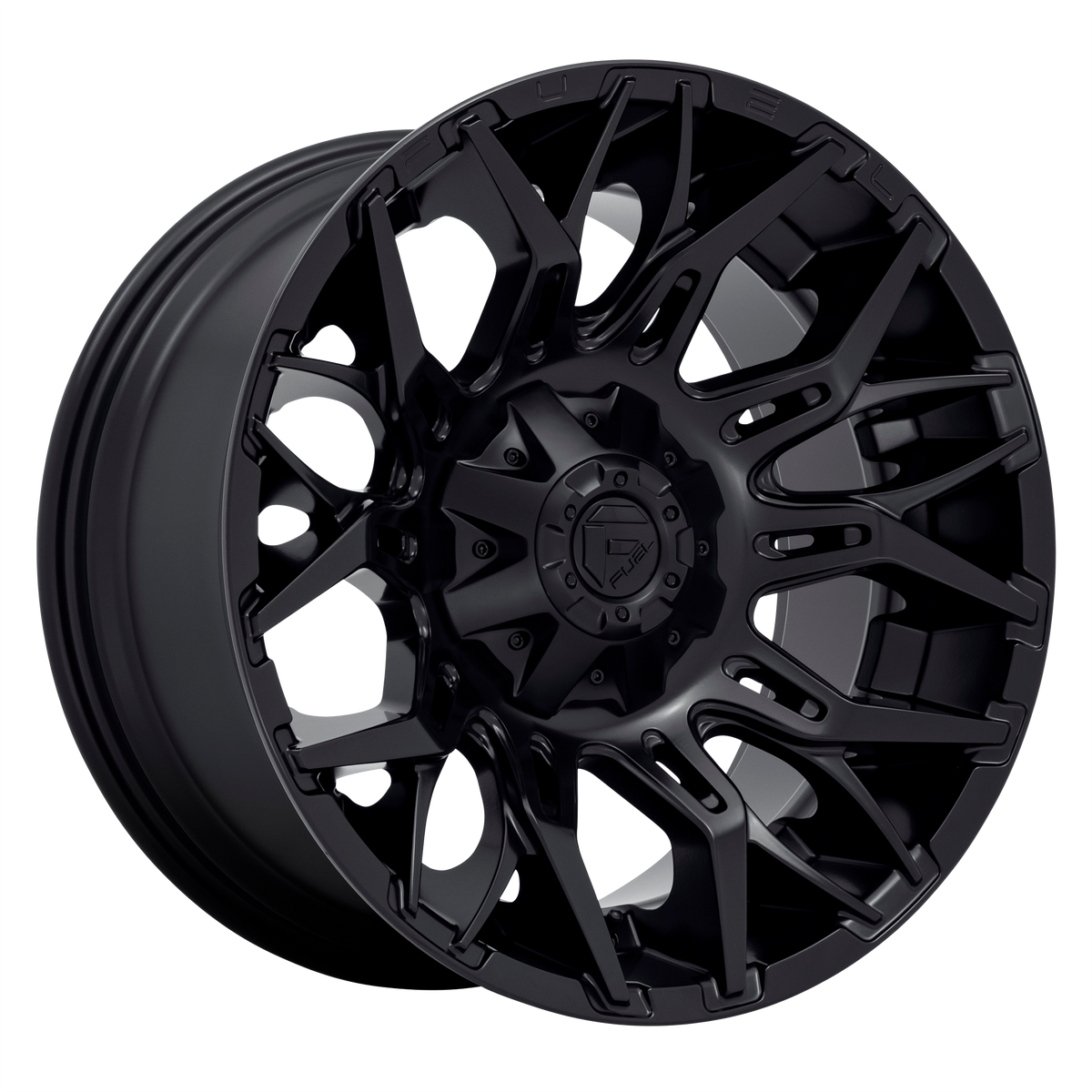20x9 Fuel Twitch Blackout Rims 6x135, 6x139.7 +1mm — Blackout