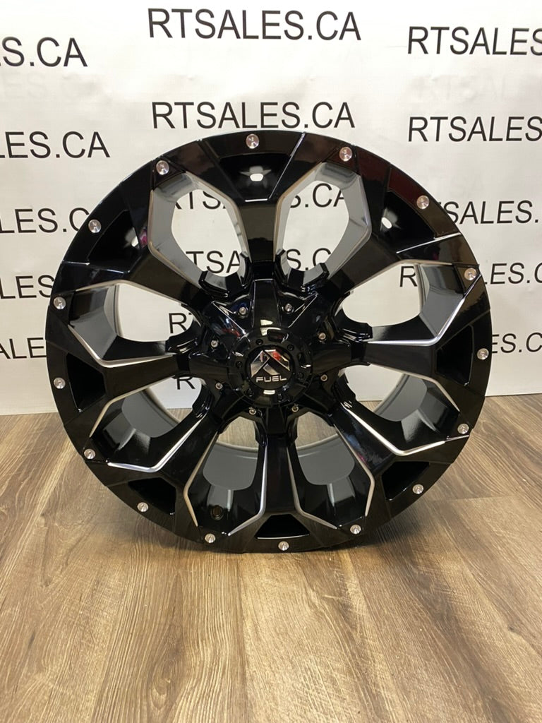 20x9 Fuel Assault Rims 8x165 Dodge Ram GMC Chevy 2500 3500