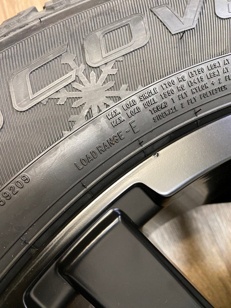 275/65/20 Cooper WINTER TIRES Fuel Contra rims Ford F-250 F-350 Super Duty 8x170