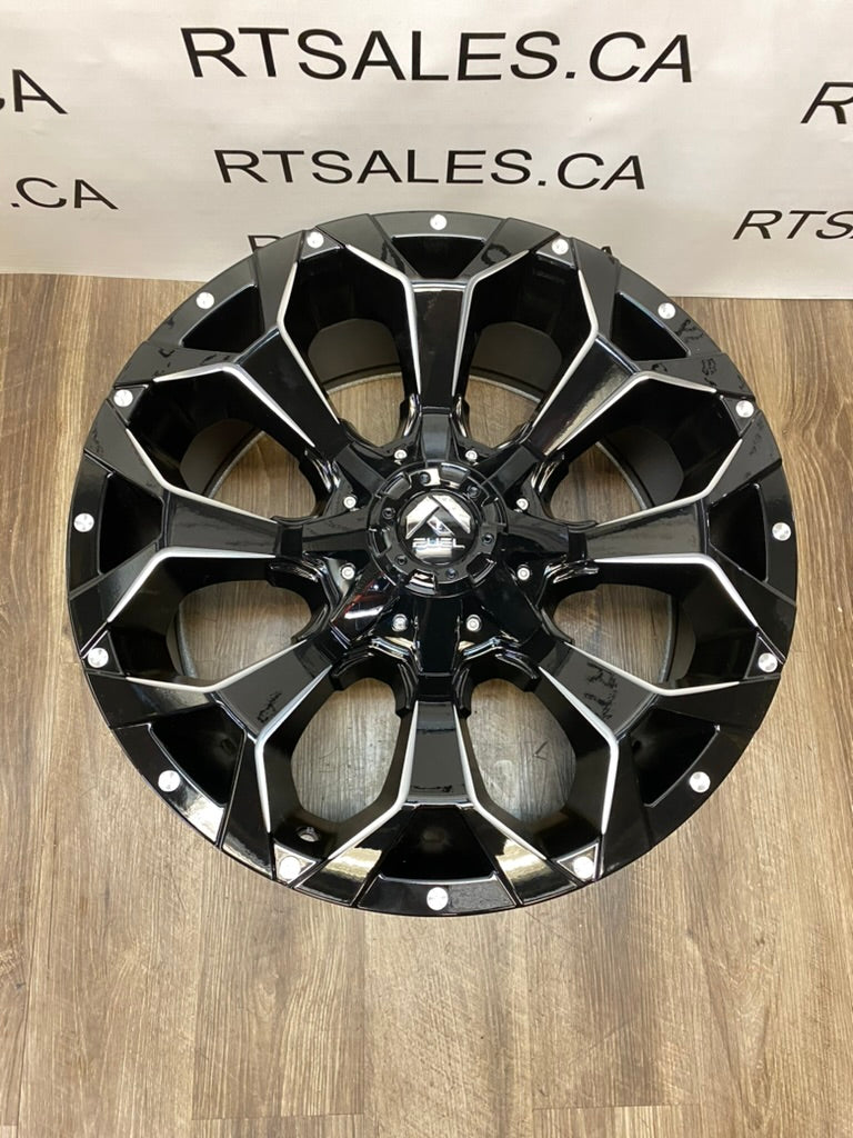 20x9 Fuel Assault Rims 8x165 Dodge Ram GMC Chevy 2500 3500