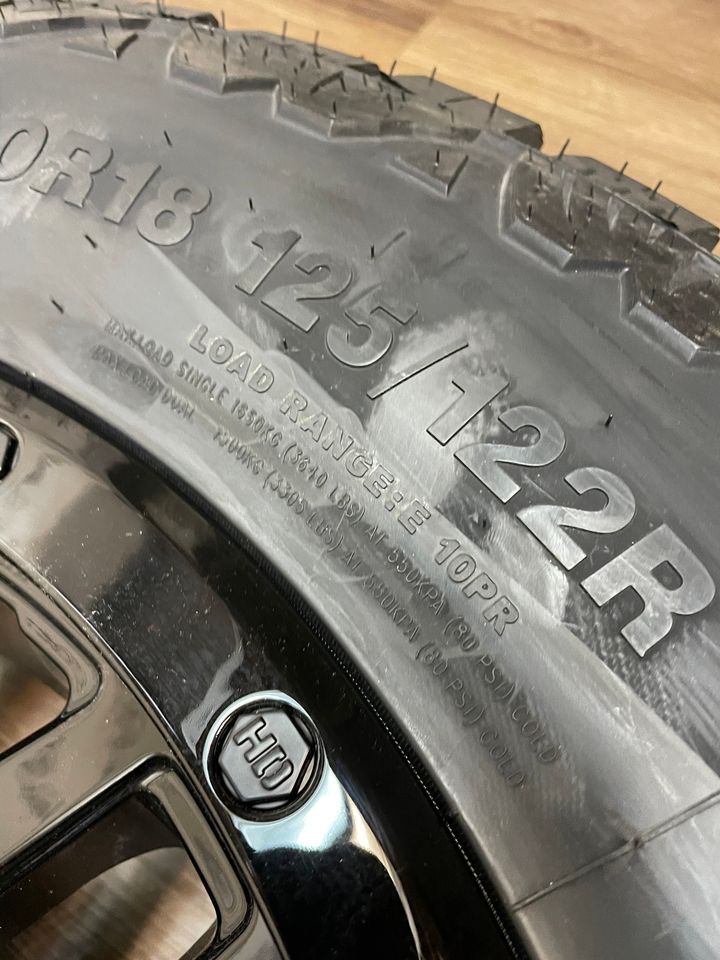 275/70/18 AMP All weather tires Black Rims GMC Chevy 2500 3500