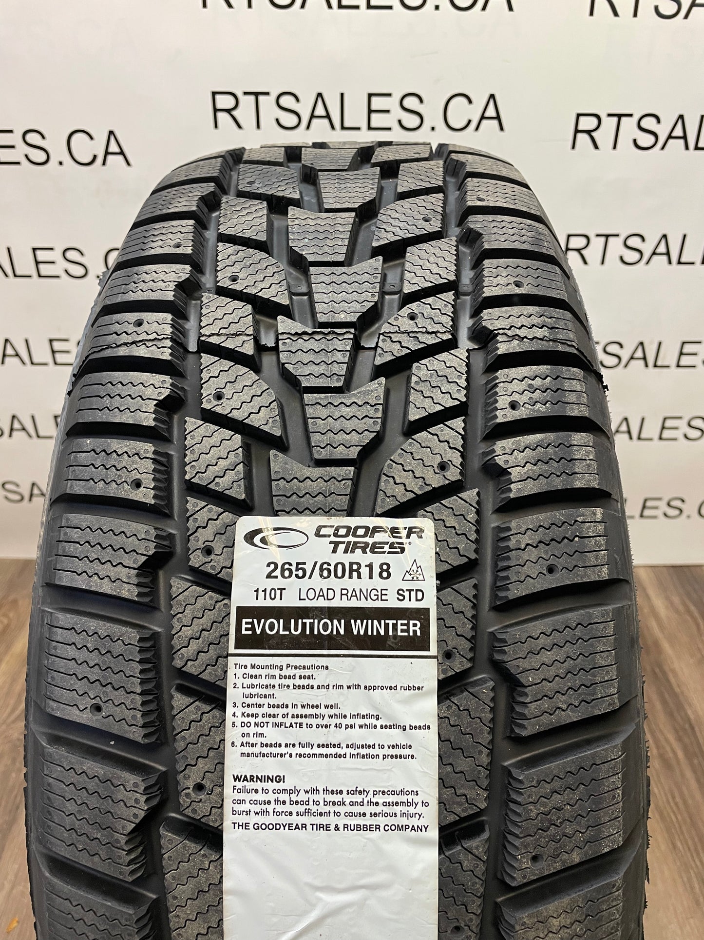 265/60/18 Cooper WINTER rims 5x127 Jeep Grand Cherokee Dodge Durango