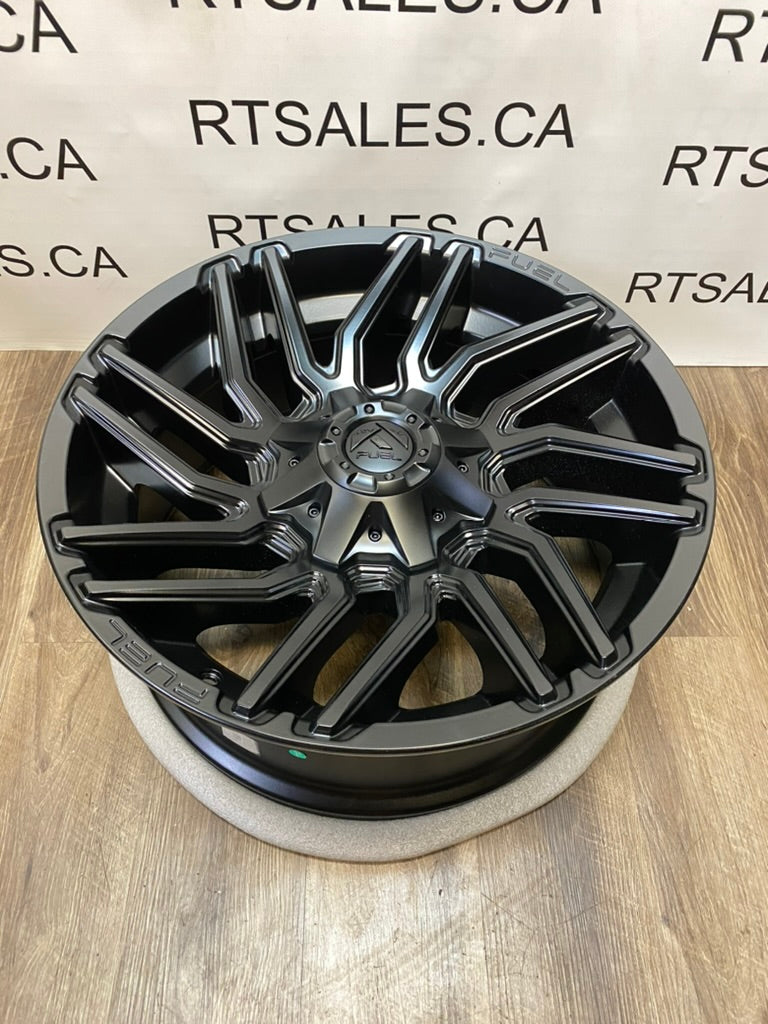 20x9 Fuel Typoon Rims 8x165 Dodge Ram GMC Chevy 2500 3500