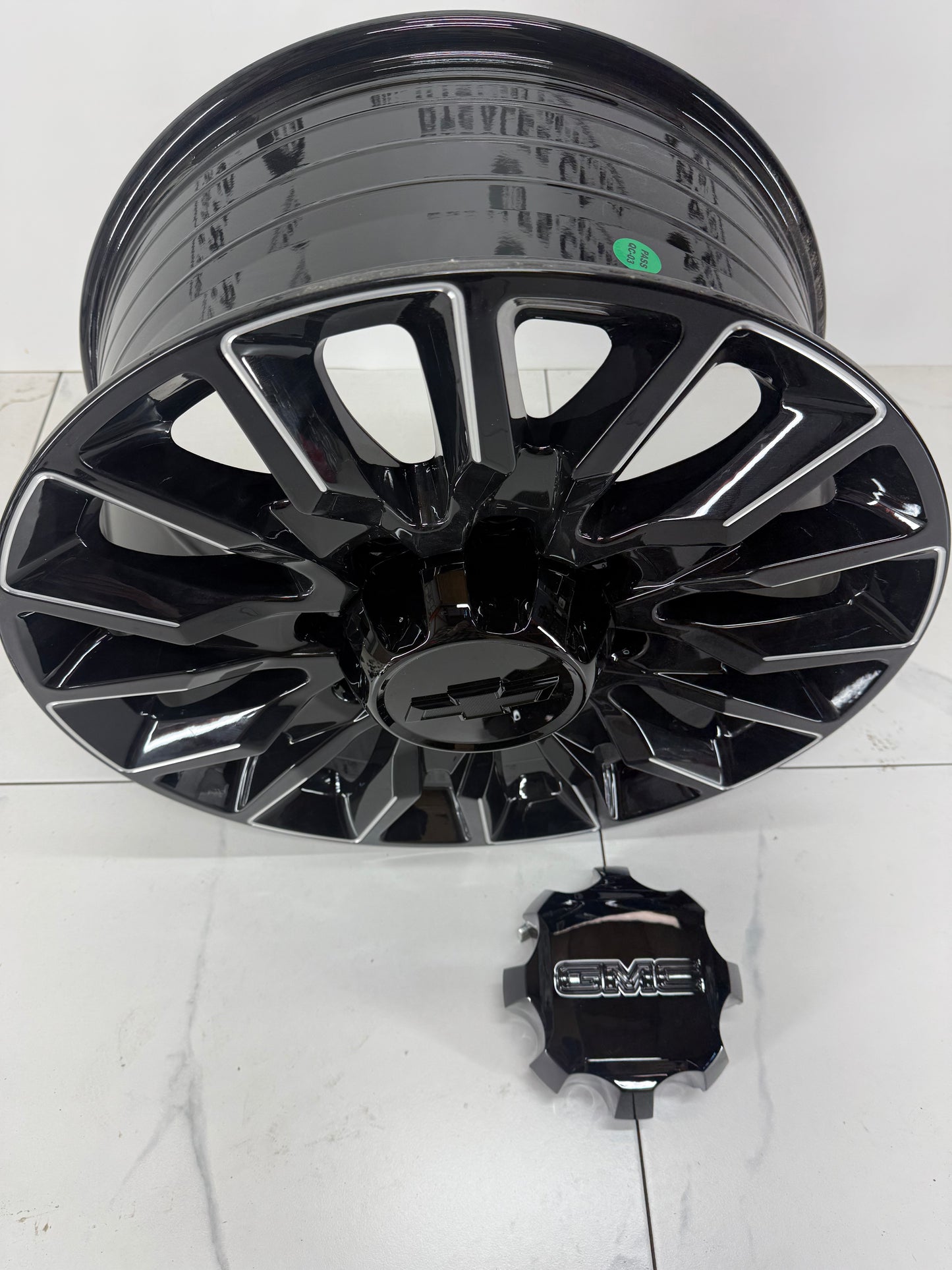 20x8.5 GMC CHEVY Replica Rims Black Milled 8x180 2500 3500