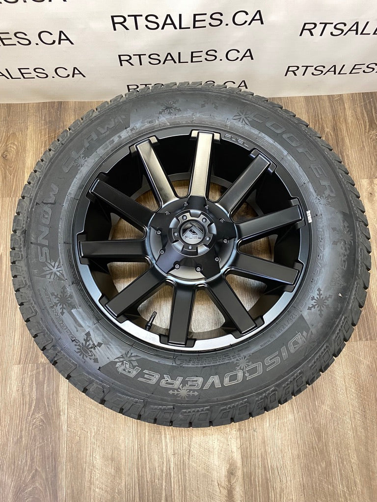 275/65/20 Cooper WINTER TIRES Fuel Contra rims Ford F-250 F-350 Super Duty 8x170