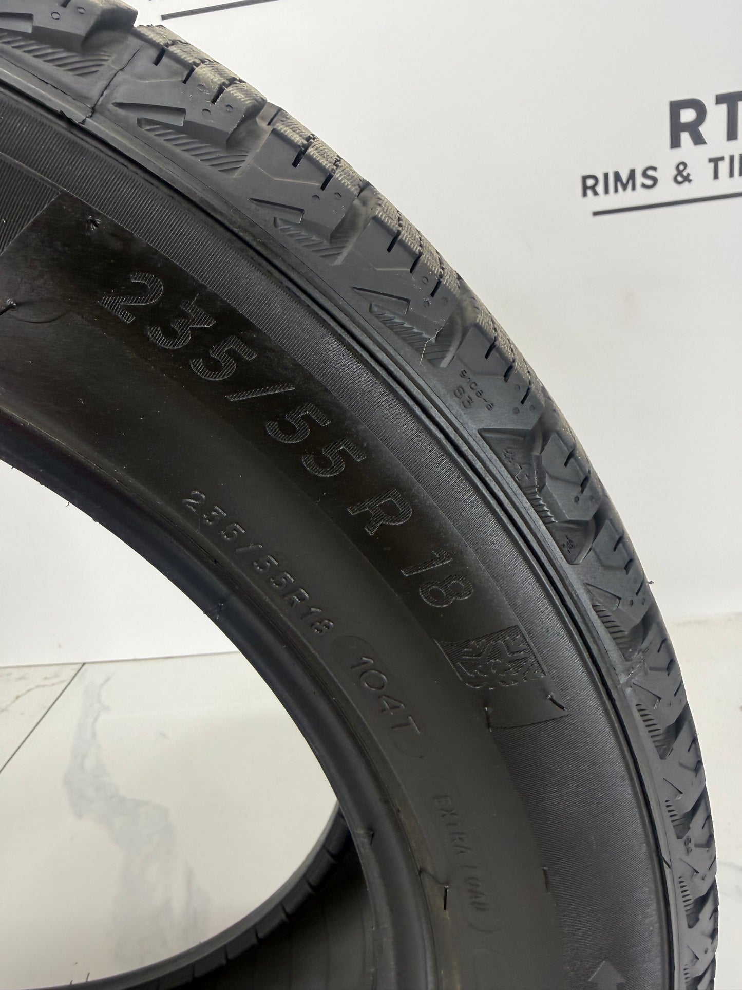 235/55R18 XL Michelin X-Ice Snow Winter Tires (Light use)