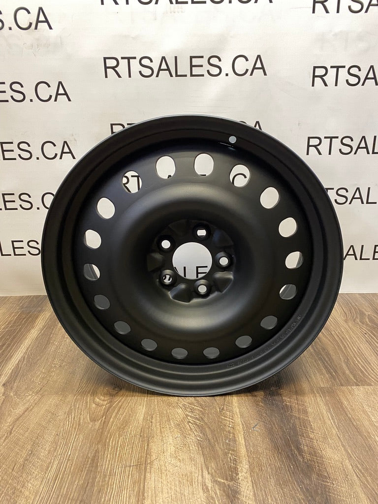 17x7 Black Steel Rims 5x108