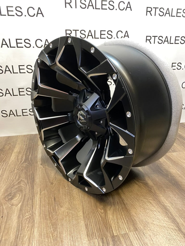 20x10 Fuel Assault Rims 6x135/139 F-150 GM 1500 Ram