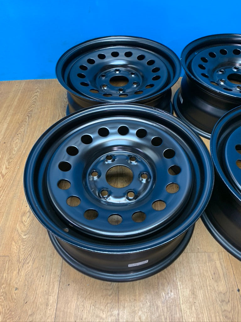 17x7.5 Black Steel Rims 6x135 Ford F-150 Expedition