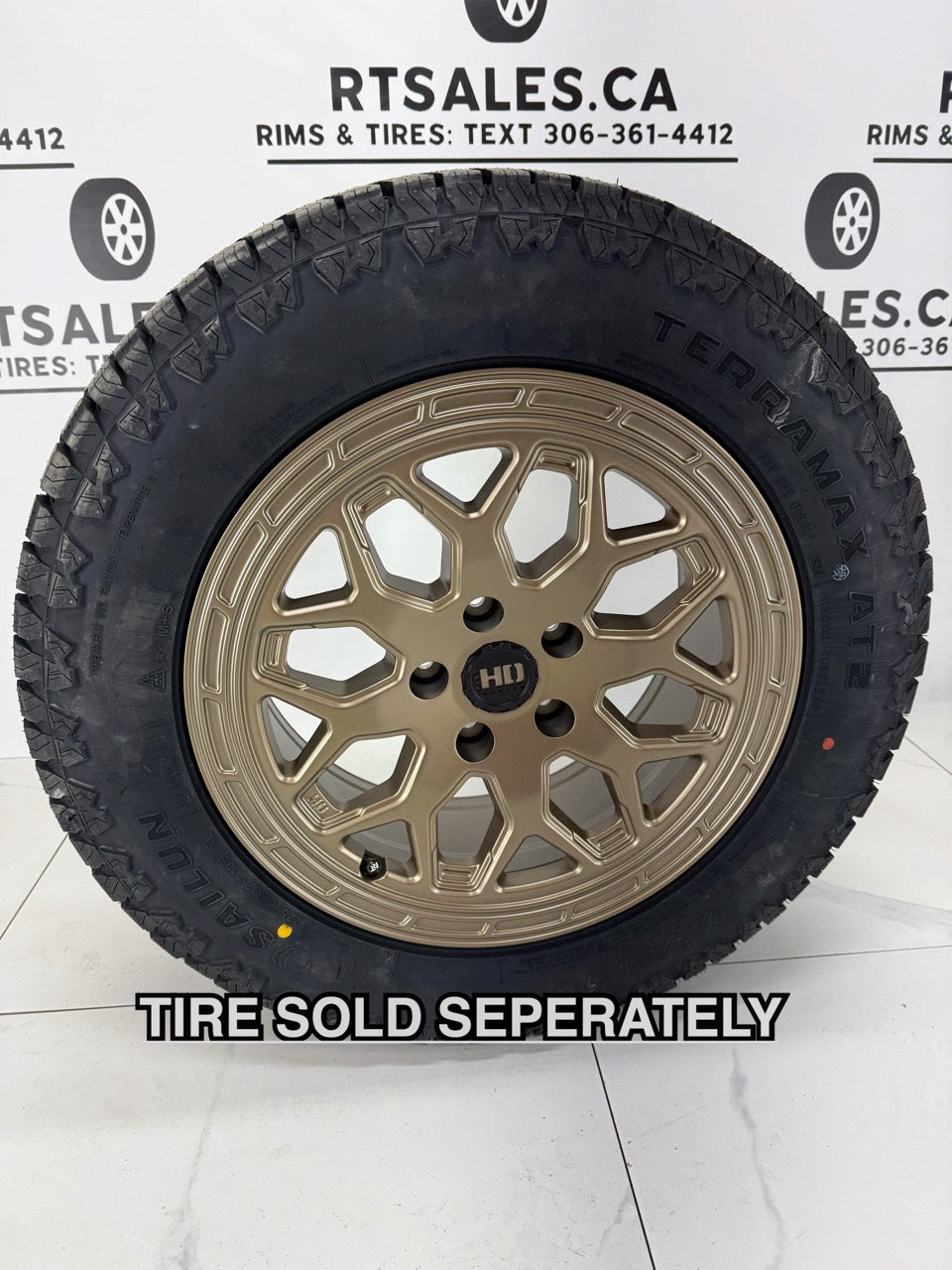 5x108 Fast HD Bandit Satin Bronze Rims - 17", 18"