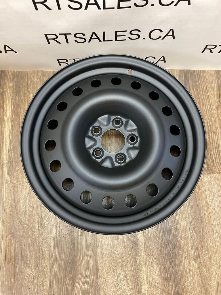 17x7 Black Steel Rims 5x108