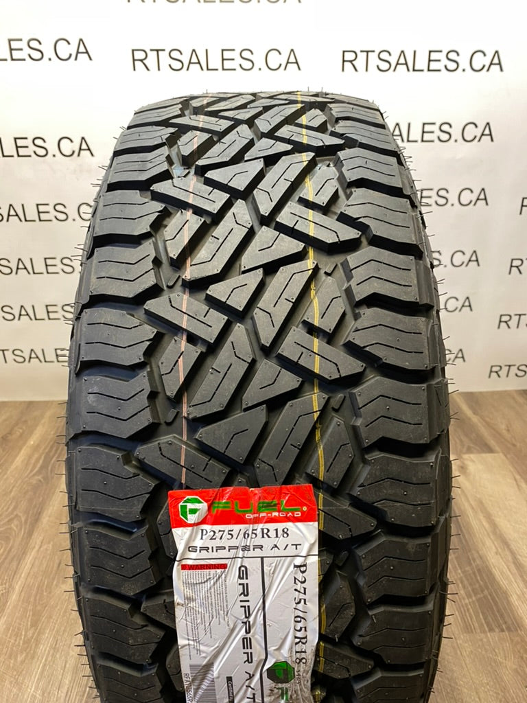 275/65/18 Fuel Gripper A/T All season tires rims Ford F-150