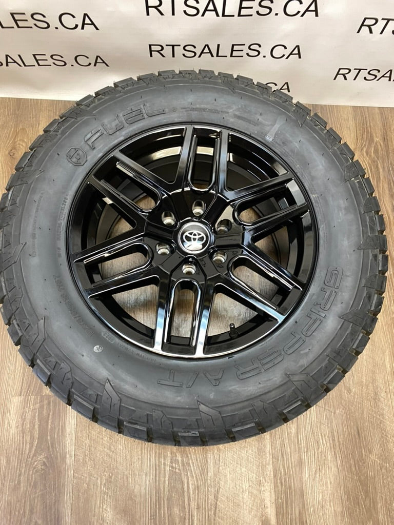 275/65/18 Fuel A/T tires rims Chevy GMC Ram Toyota 6x139 1500
