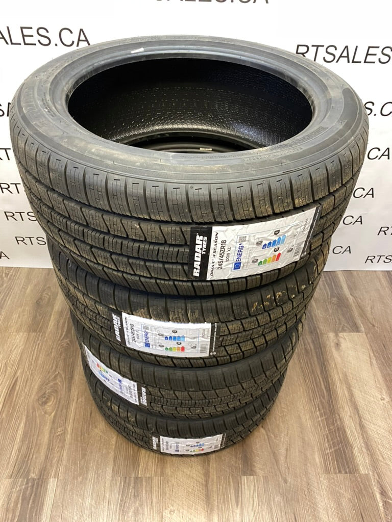 245/45/18 Radar Dimax 4 Season // A.W Tires