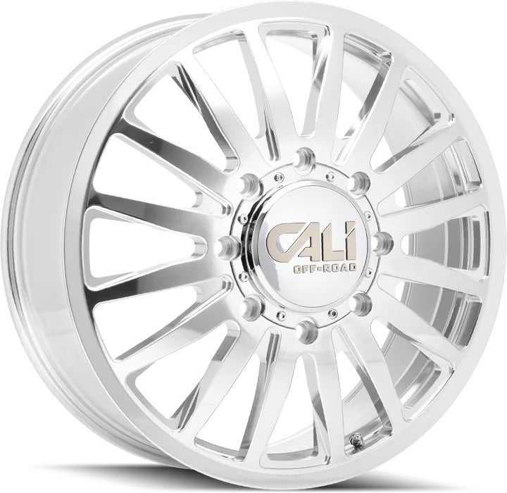20x8.25 Cali Summit Polished Dually Rims