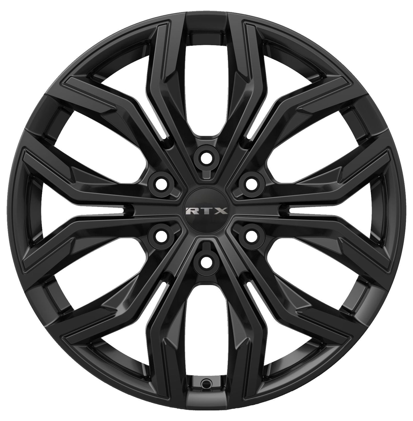 6x132 Gloss Black RTX Venom 6 Rims 19", 20"