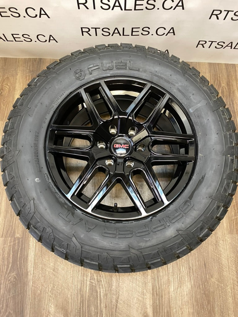 275/65/18 Fuel A/T tires rims Chevy GMC Ram Toyota 6x139 1500