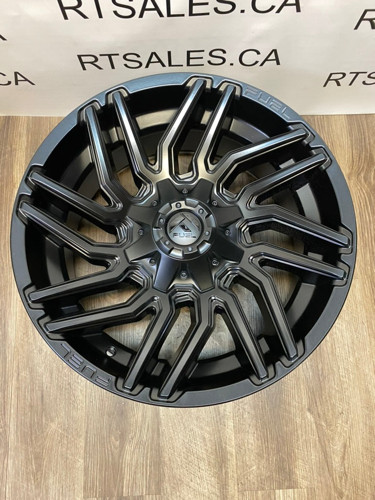 20x9 Fuel Typoon Rims 8x165 Dodge Ram GMC Chevy 2500 3500