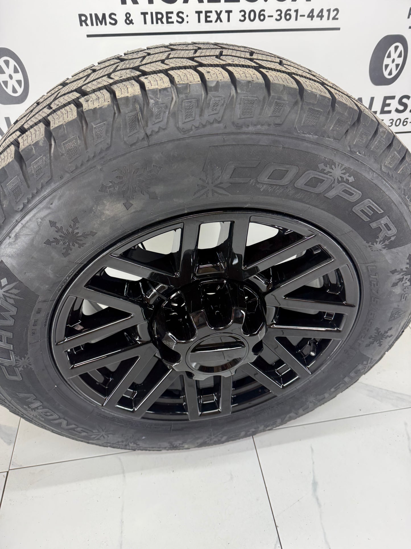 275/65/20 Cooper Snow Claw Winter Tires on 20" Ford Super Duty Replica Rims 8x170