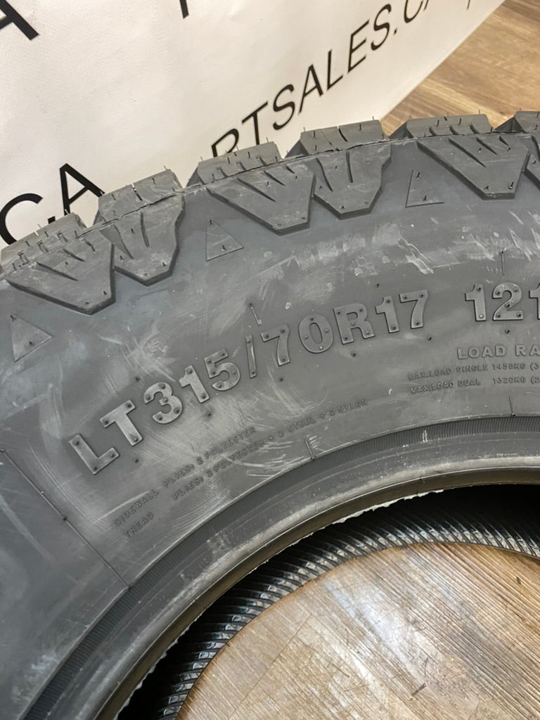 LT 315/70/17 Amp All Weather / 10 ply