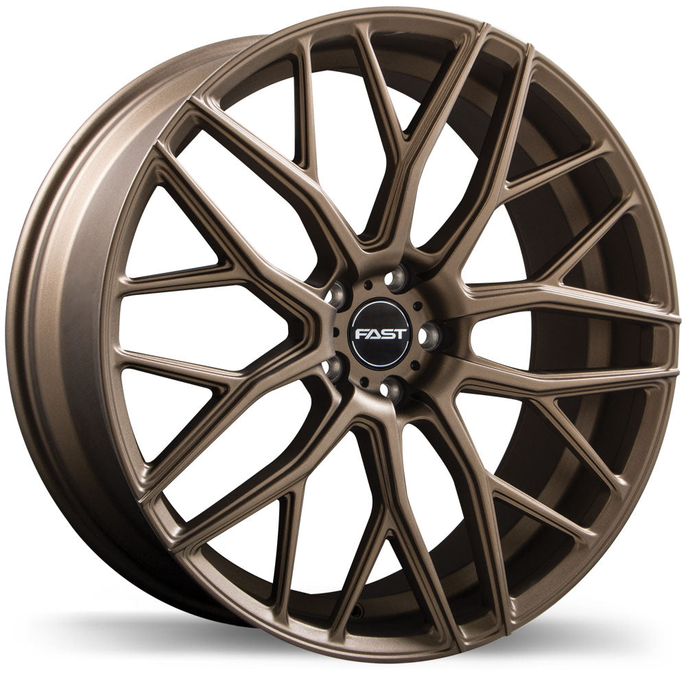 19x8.5 Fast Rims 5x112 Bronze