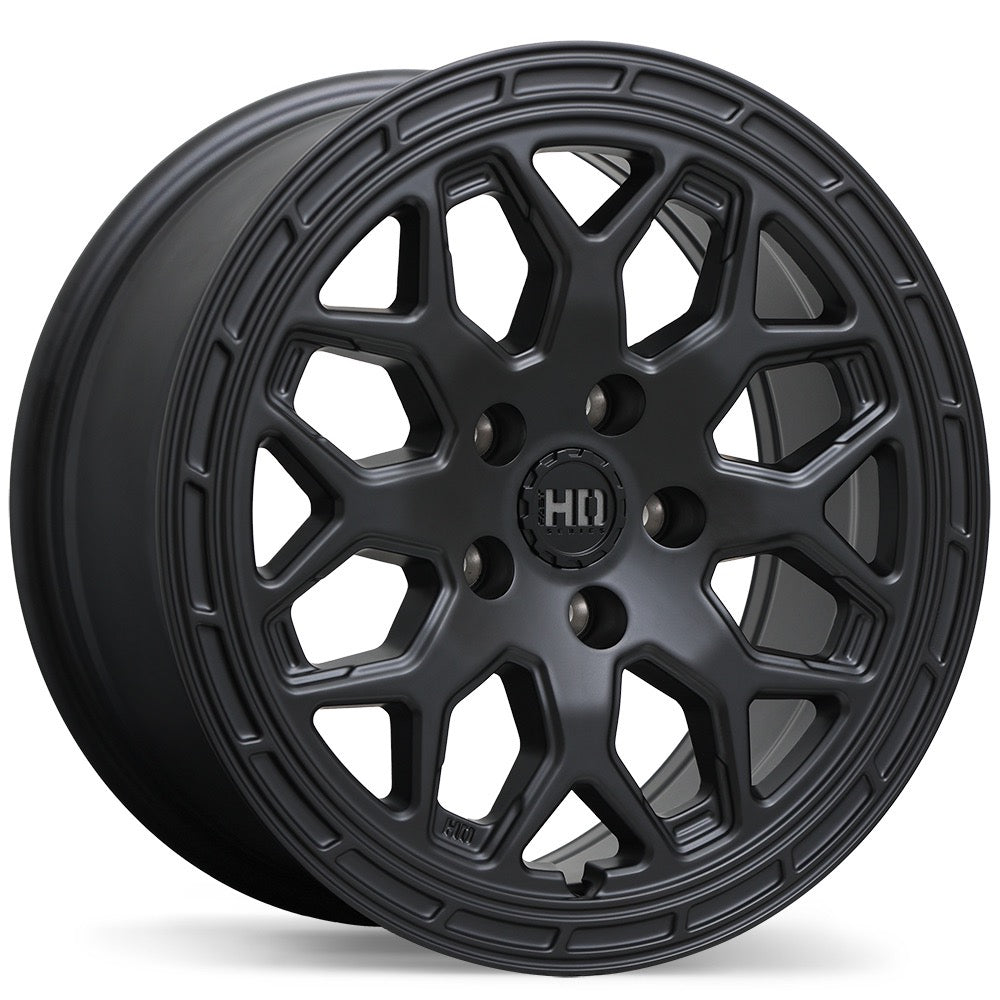 5x114.3 Fast HD Bandit Matte Black Rims - 17", 18", 19"