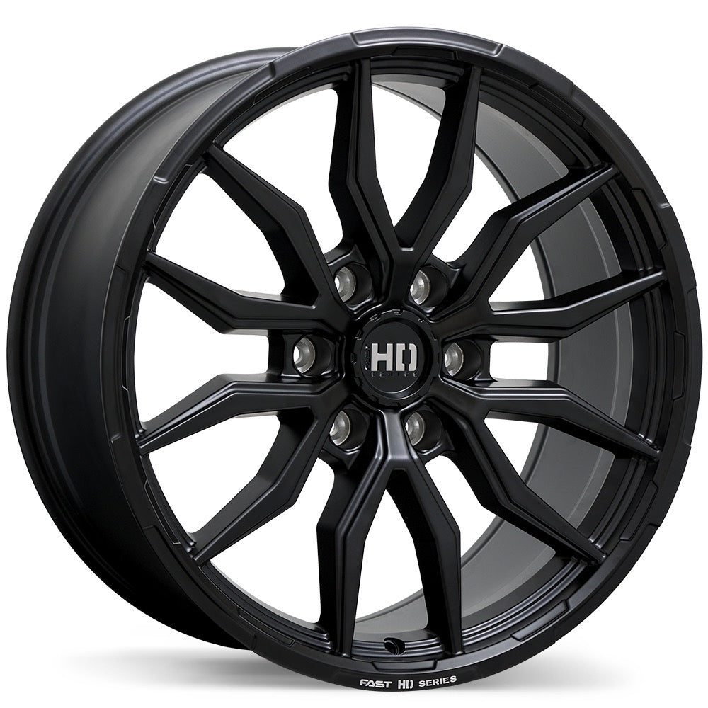 6×135 Fast Grit Satin Black Rims – 18" 20" & 22"