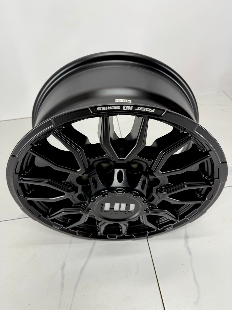 18x8.5 Fast HD Grit Rims 8×165 - GM Oem Offset