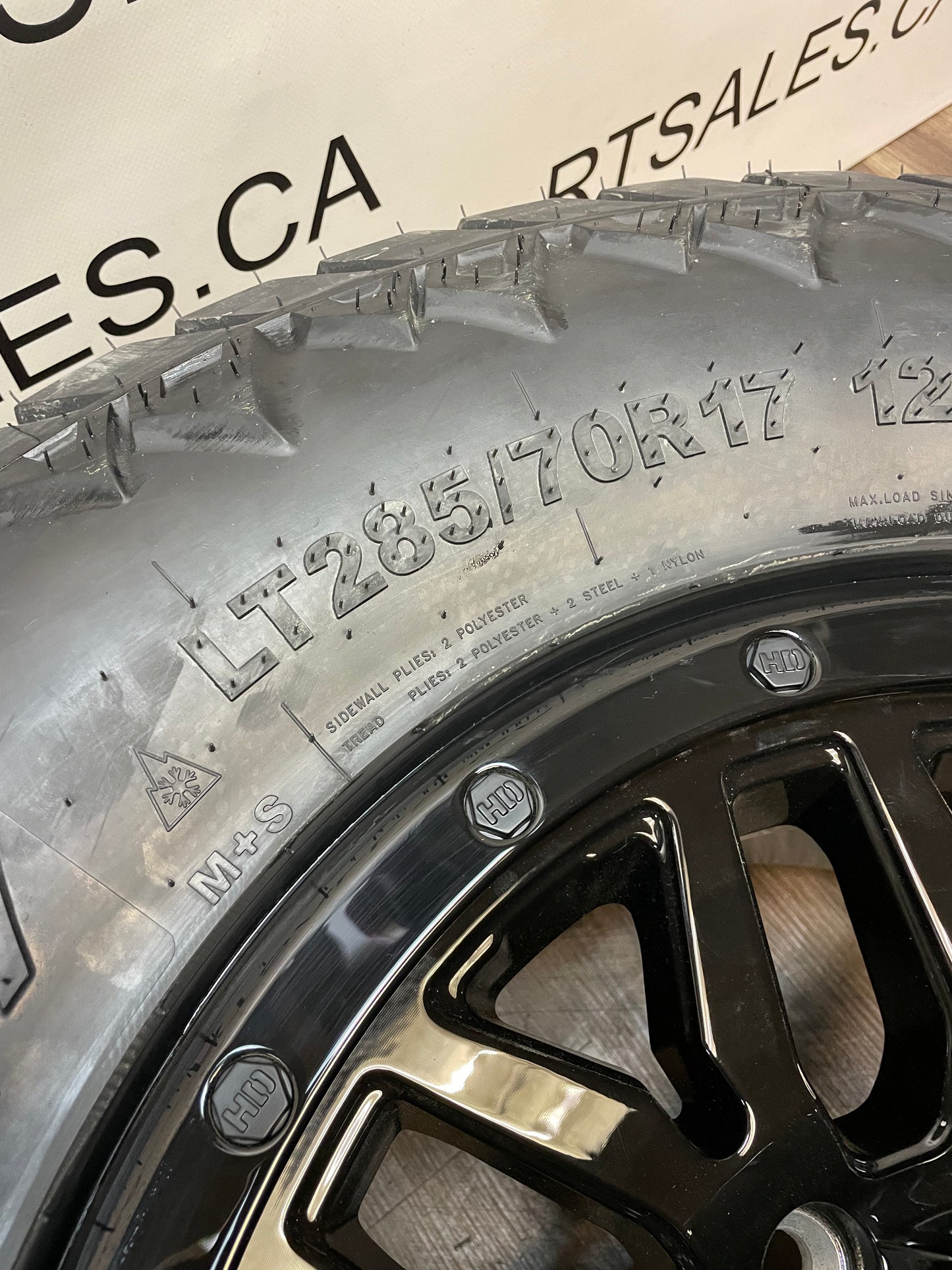 285/70/17 All Weather tires on rims Dodge Ram Gmc Chevy 3500