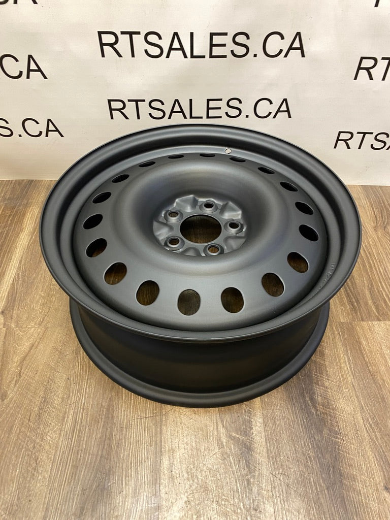 17x7 Black Steel Rims 5x108