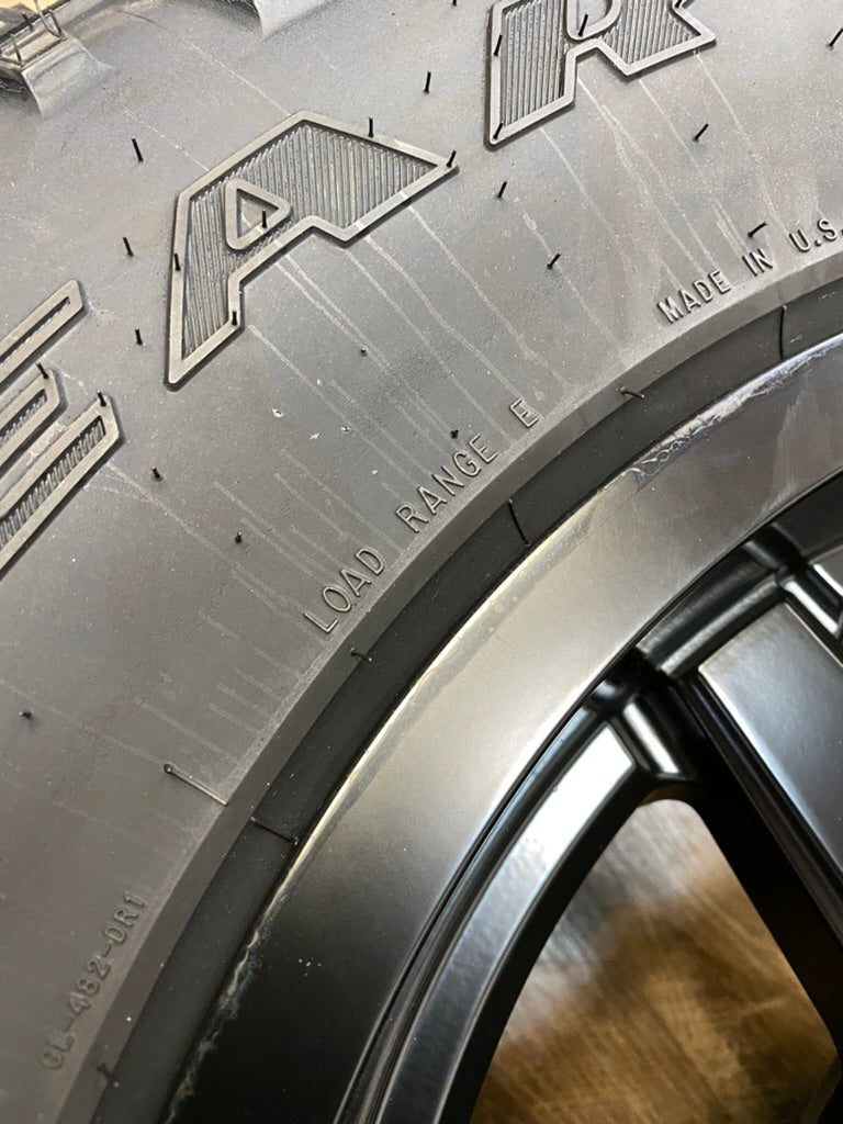 285/75/18 Goodyear Duratrac tires Fuel Rims Ford F250 F350