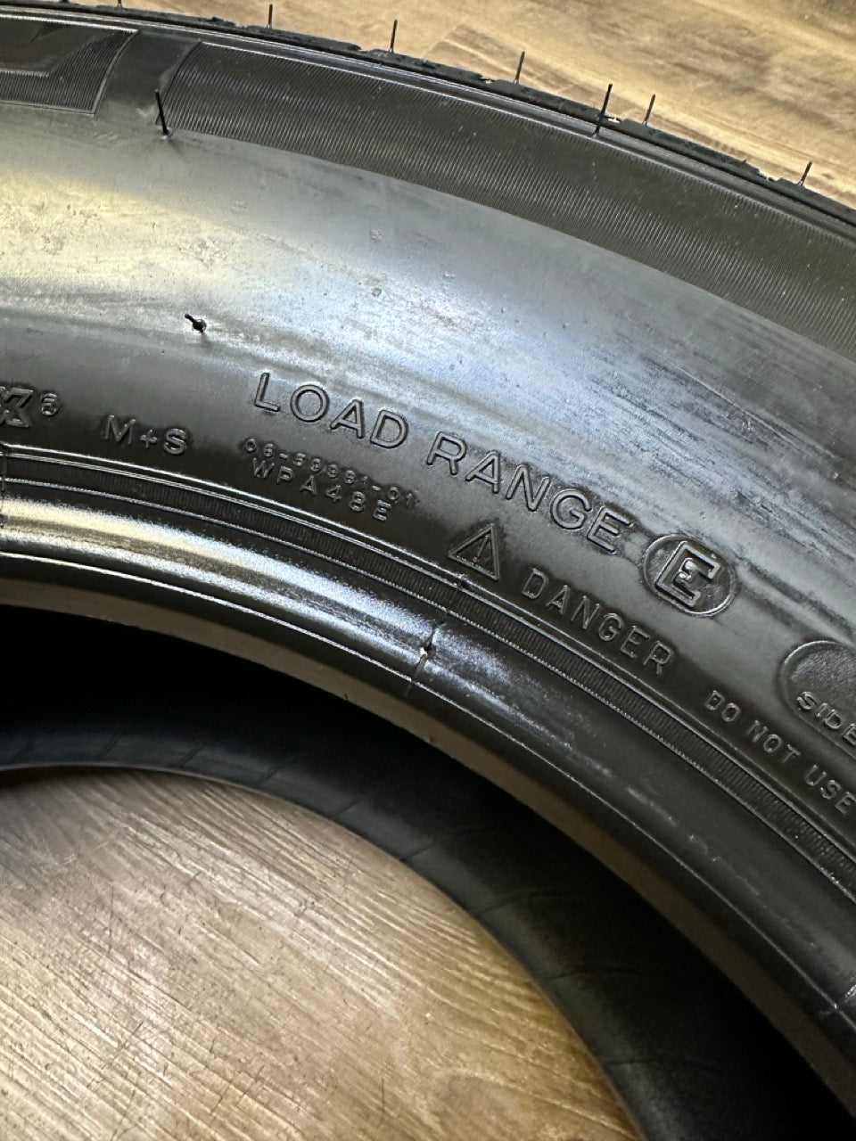 LT 245/75/17 Michelin MS2 E All Season Tires (Takeoffs)
