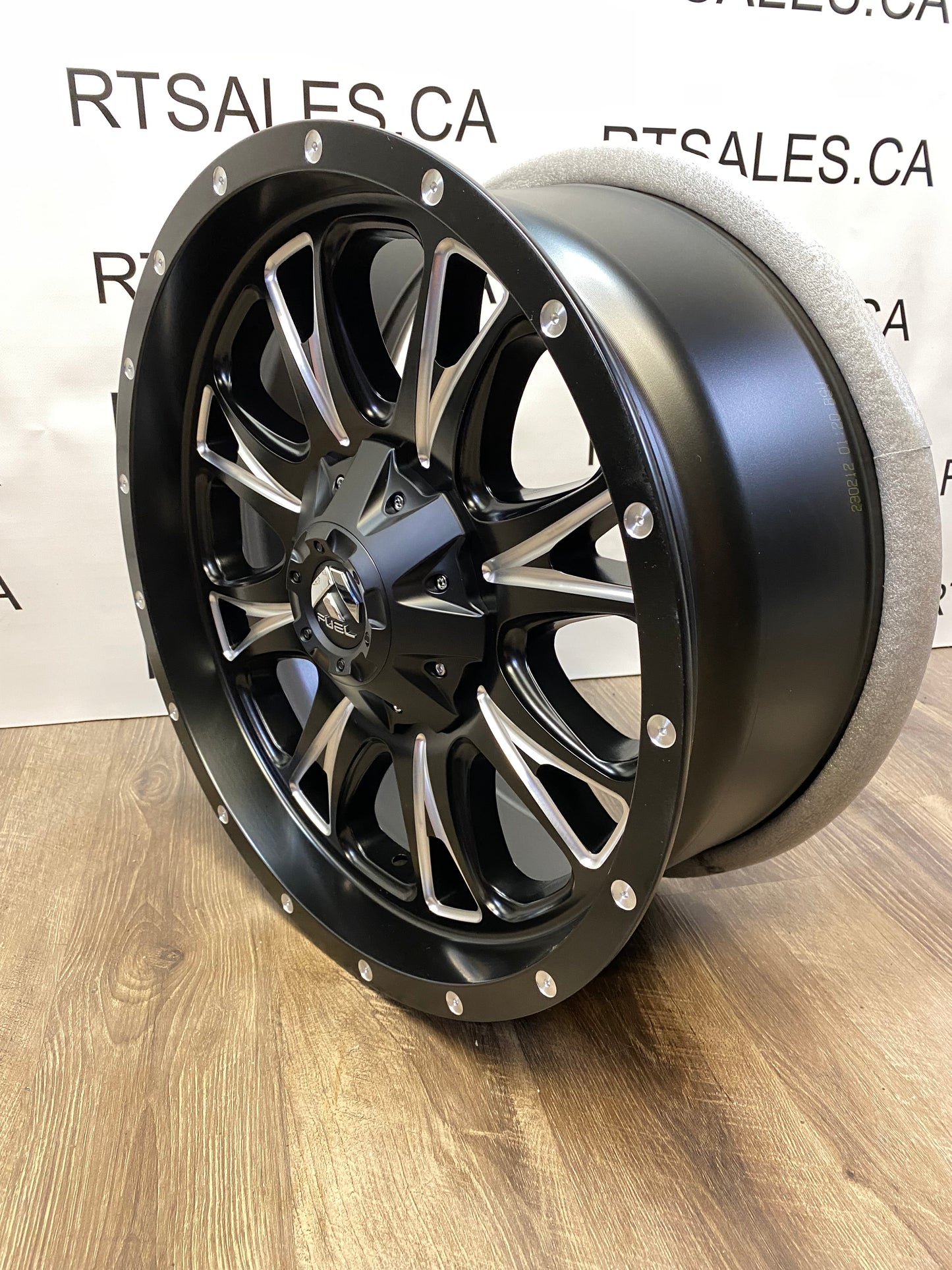20 inch Fuel Throttle Rims 6x135/139 F-150 GM 1500 Ram