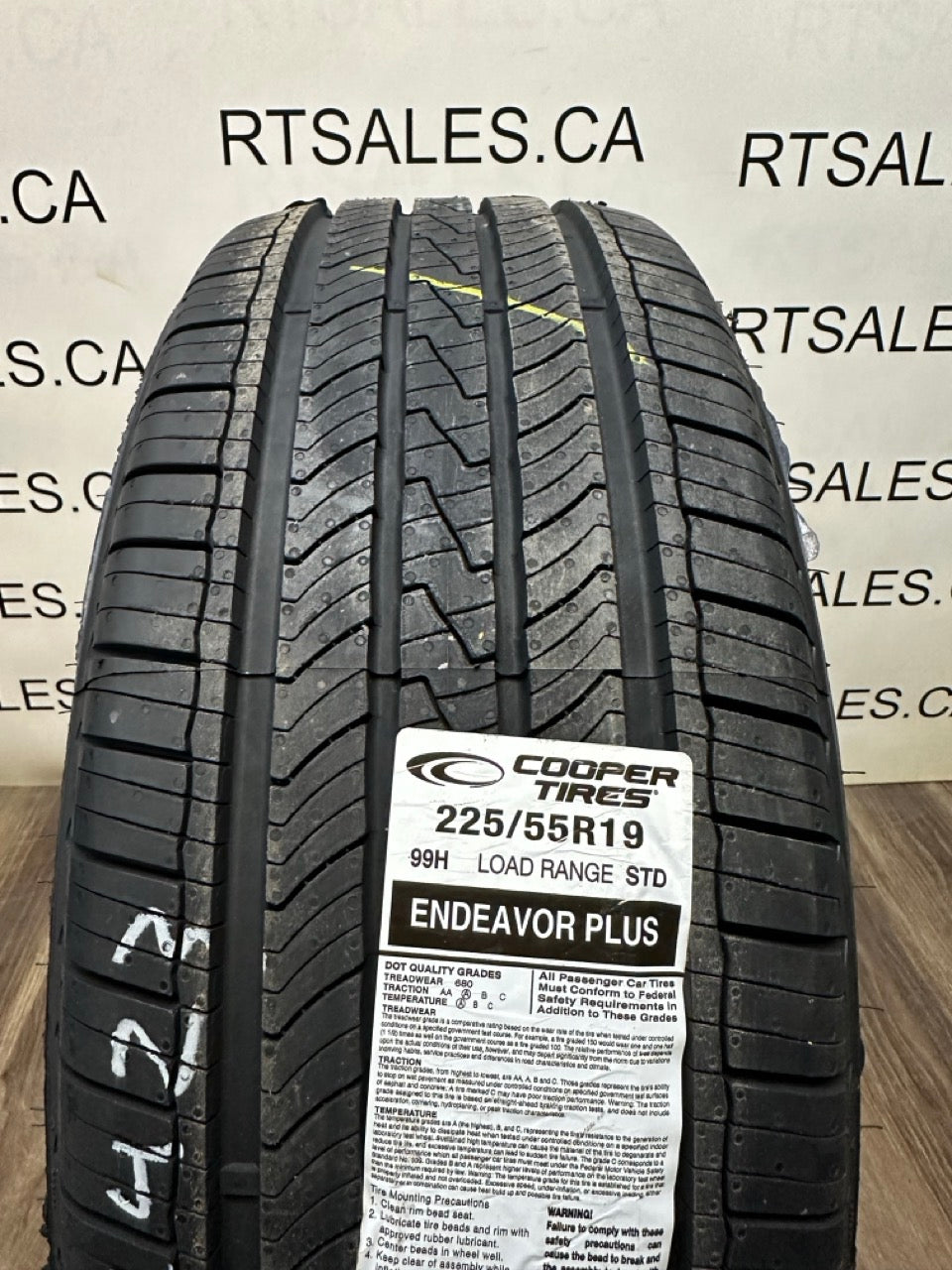 225/55/19 Cooper Discoverer Endeavor All Season Tires