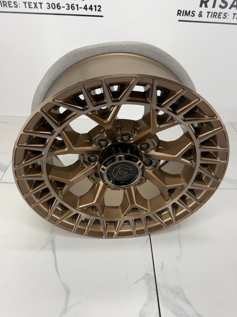 20x9 Fuel Charger Platinum Bronze Rims 8x165