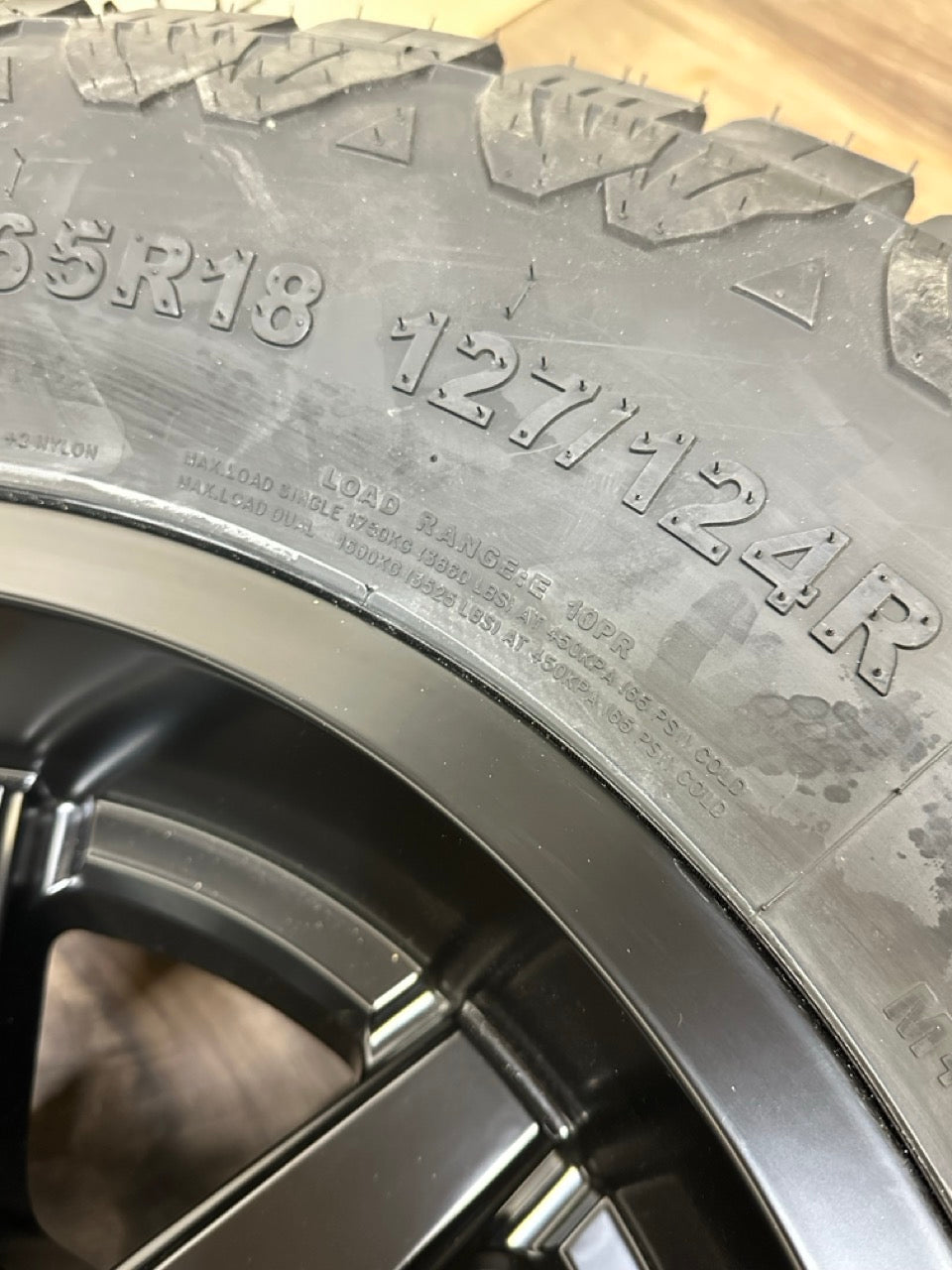 325/65/18 tires 18x9 Fuel Maverick Rims 8x180