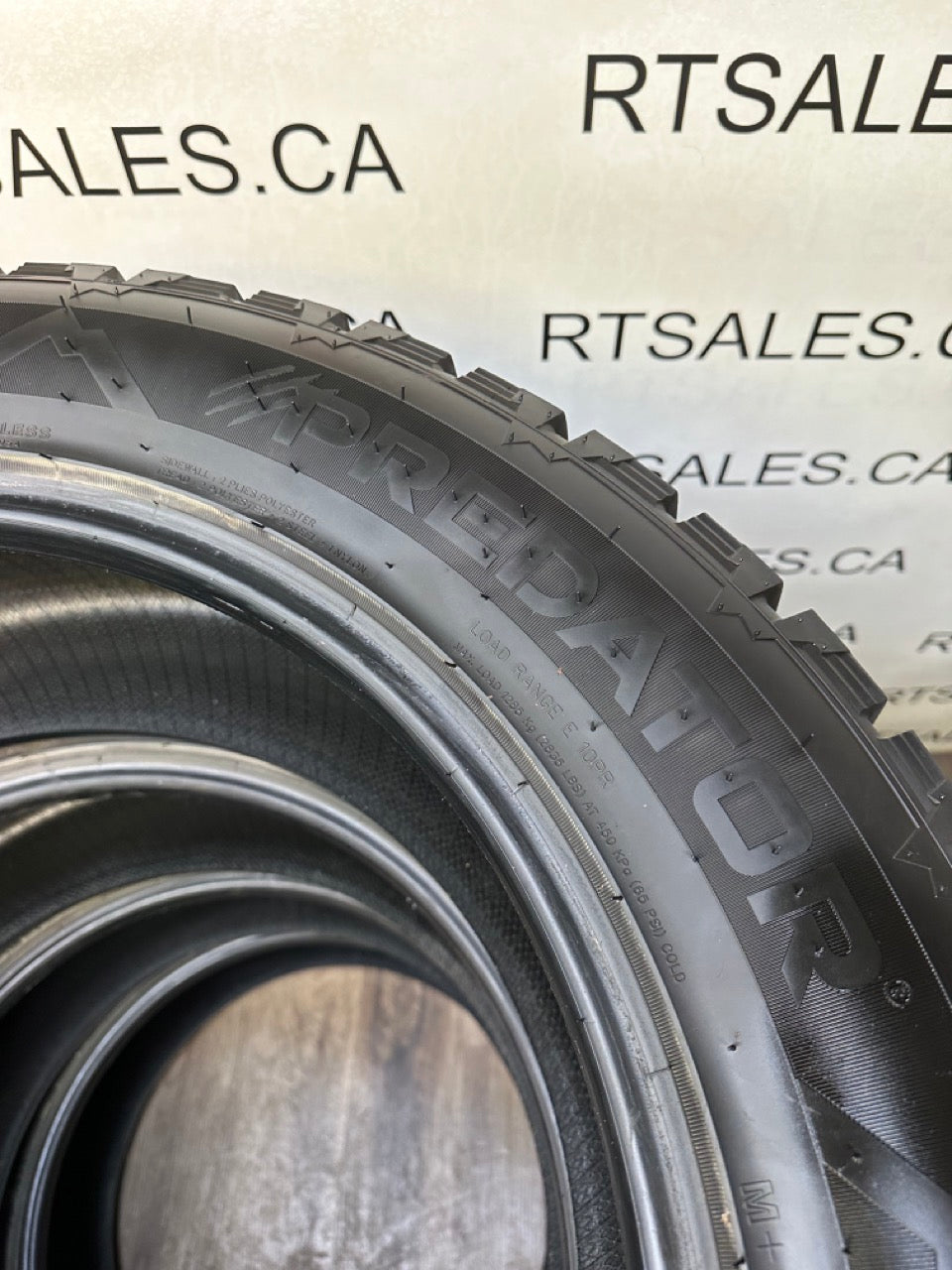 35x12.5x22 Predator MUTANT ICE E Winter Studded Tires (USED)