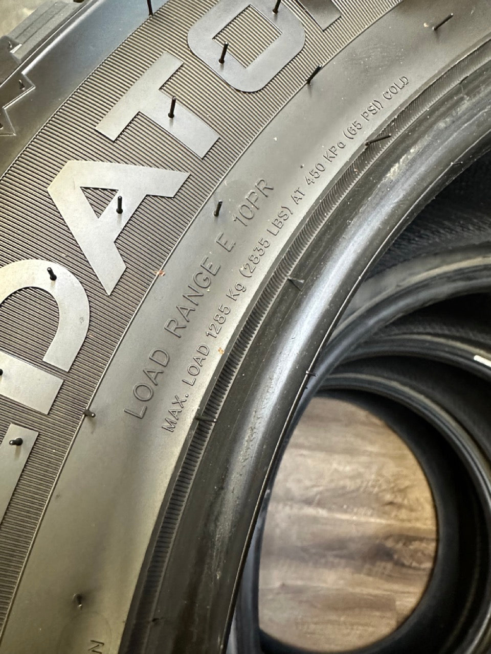 35x12.5x22 Predator MUTANT ICE E Winter Studded Tires (USED)
